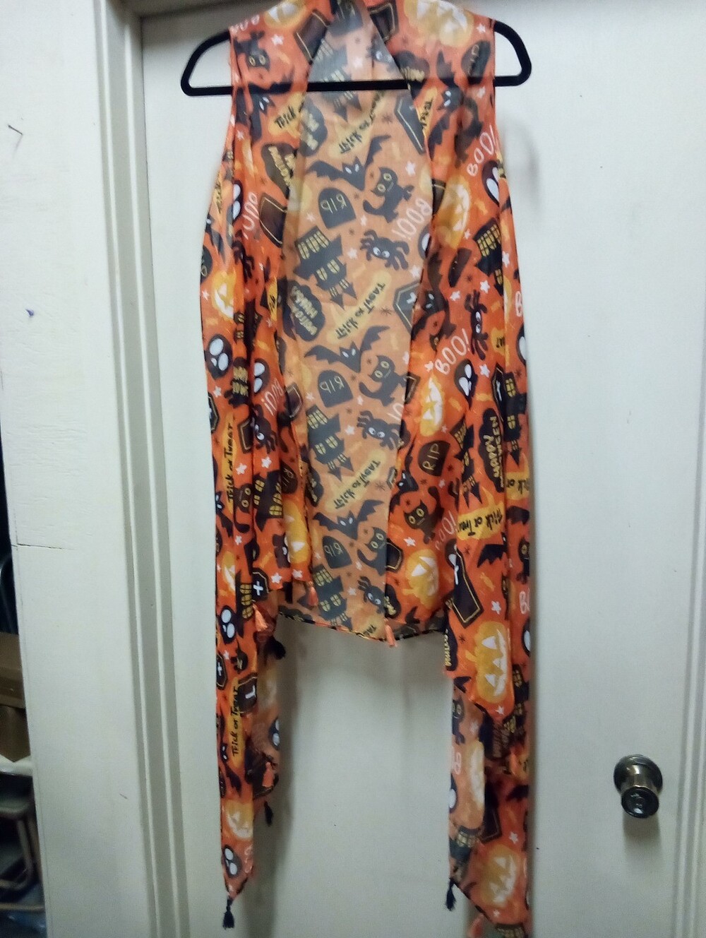 Halloween Bats & Black Cats Vest